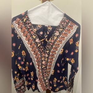 Blue Rain long sleeve blouse